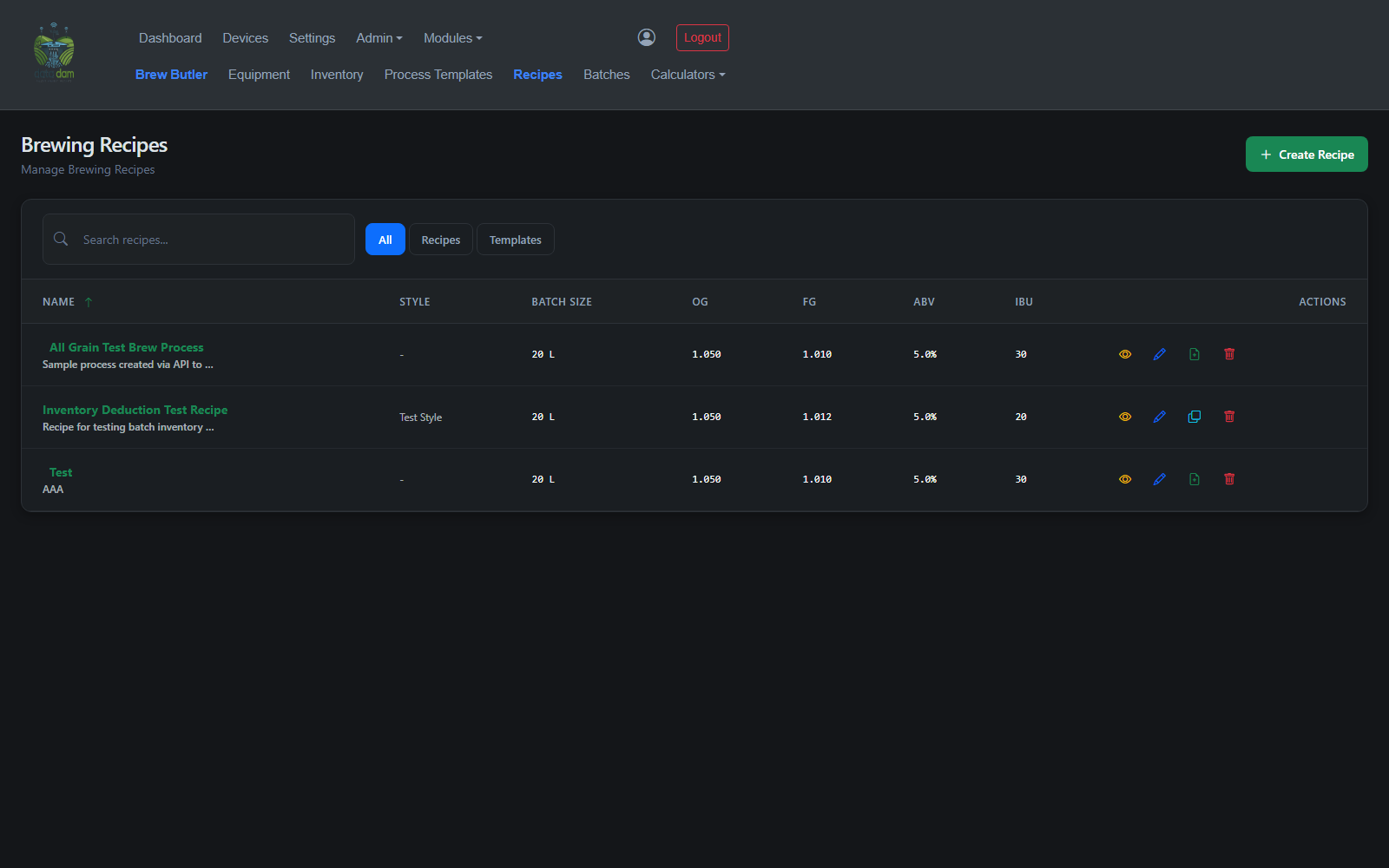 Placeholder screenshot, dark theme